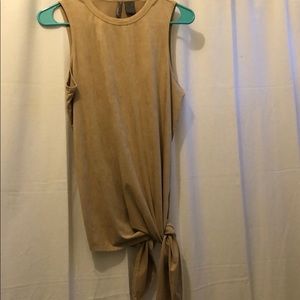 Velvet Tan Tank Top